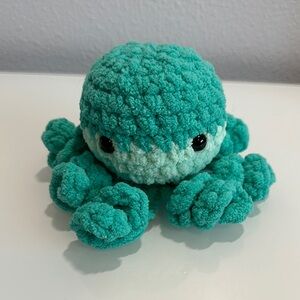 Teal Crochet Octopus Toy